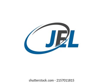 JEL letter creative modern elegant swoosh logo design