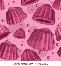 Jello pink seamless pattern