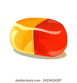 Jelly bean of colorful set. This illustration of sweet jelly showcases a vibrant design, blending elements of cartoon design for a playful touch against a white background. Vector illustration.