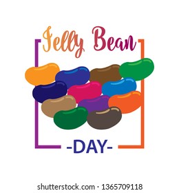 Jelly Bean Day  - vector illustration