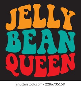 Jelly Bean Queen T-shirt Design Vector File