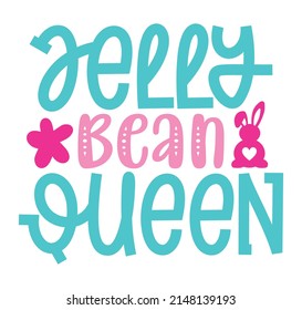 Jelly Bean Queen T-shirt And SVG Design, vector File. svg