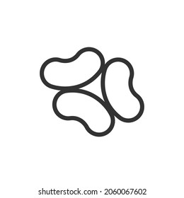 Jelly Beans line icon. Web symbol for web and apps. Sign design in outline style. Jelly Beans stroke object.