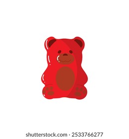 Jelly bears fruit gummy. Character Illustrator vector design.