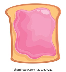 Jelly bread icon cartoon vector. Candy bear. Sweet fruit