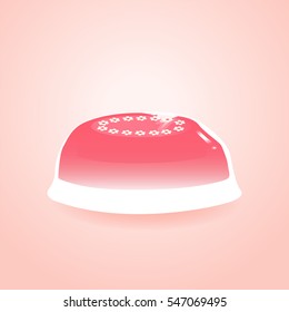 Jelly cake - vector design