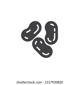 Jelly candies vector icon. filled flat sign for mobile concept and web design. Chewing candy glyph icon. Symbol, logo illustration. Vector graphics
