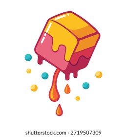 ilustração de vetor de gota de gelatina doce