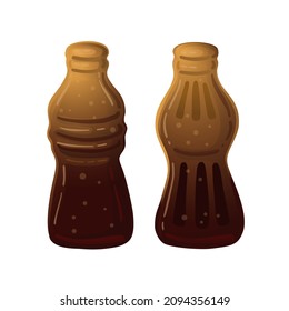 Jelly cola chocolate on white background. Vector illustration design. Color Isolated cartoon collection. Sweet food.