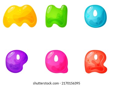 Jelly colorful alphabets, comic alphabet for children. Jelly bright Font. Childish type for events, promotions.