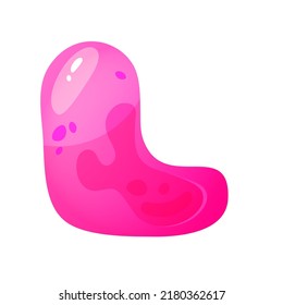 Jelly colorful alphabets, comic alphabet for children. Jelly bright Font. Childish type for events, promotions.