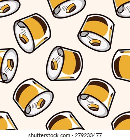 jelly dessert , cartoon seamless pattern background
