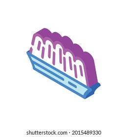 jelly dessert isometric icon vector. jelly dessert sign. isolated symbol illustration