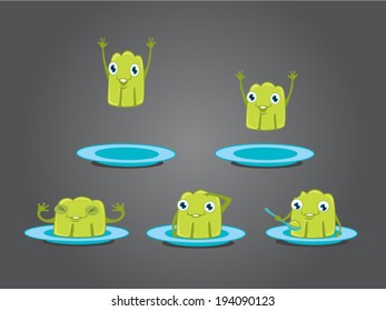 Jelly in dish animations