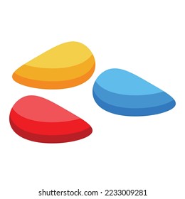 Jelly dish icon isometric vector. Candy gummy. Cute fruit