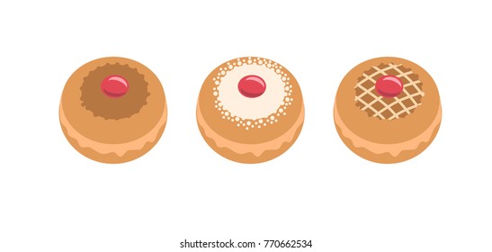 Jelly donuts for Hanukkah.