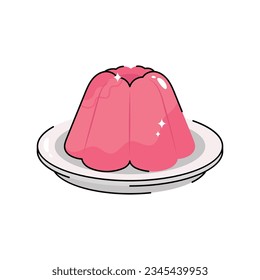 Jelly doodle vector filled outline Sticker. EPS 10 file