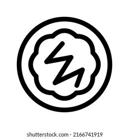 jelly filled doughnut icon or logo isolated sign symbol vector illustration - high quality black style vector icons
