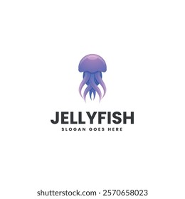 Jelly Fish Gradient Colorful Logo