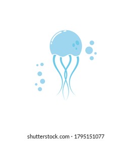 jelly fish icon vector illustration design template