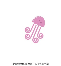 jelly fish icon vector illustration design template