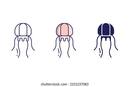 Jelly fish icon vector illustration