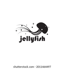 Jelly fish logo design concept, jelly fish logo vector illustration.

