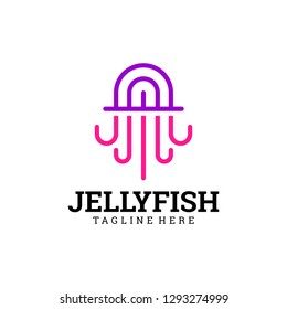 Jelly Fish Logo Design Template