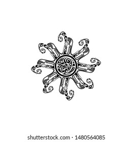 Jelly fish logo vector tatto