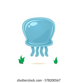 Jelly fish vector isolated