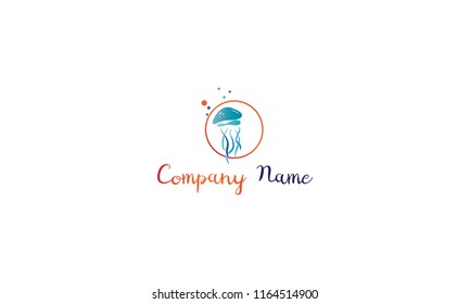 Jelly Fish vector logo image