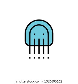 Jelly fish vector logo template