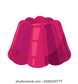 Jelly. Flat design. Vector illustration. 