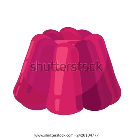 Jelly. Flat design. Vector illustration. 