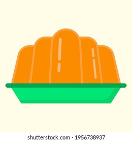 gráfico vectorial de ilustración de icono plano de gelatina