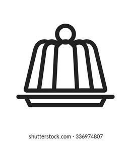 Jelly, food, candy icon vector image. Can also be used for food iconset. Suitable for use on web apps, mobile apps and print media.