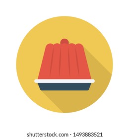 jelly glyph flat vector icon