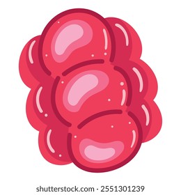 jelly gum candy icon isolated