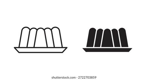 Icono de jalea Ilustración vectorial aislada. Pictograma de Vector para Web y App