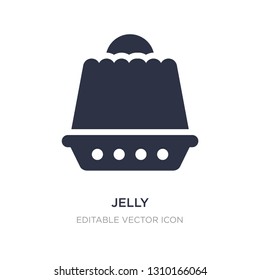 jelly icon on white background. Simple element illustration from Food concept. jelly icon symbol design.
