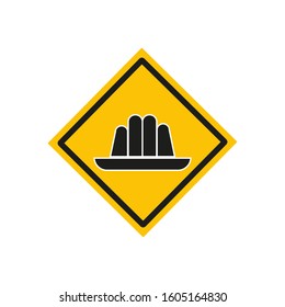 Jelly icon vector, formed with simple shapes