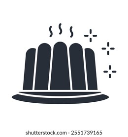 Jelly icon. vector.Editable stroke.linear style sign for use web design,logo.Symbol illustration.