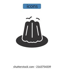 Jelly icons  symbol vector elements for infographic web