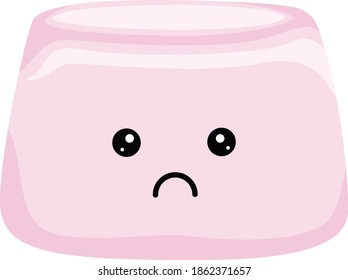 Jelly looks sad, want to cry.