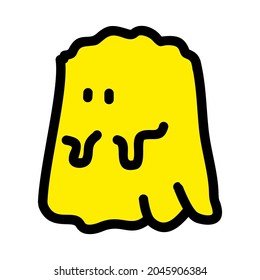 Jelly Monsters Streetwear And Edgy Logos, In Yellow For Commercial Use