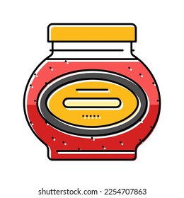 jelly pepper color icon vector. jelly pepper sign. isolated symbol illustration
