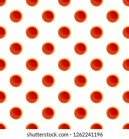 Jelly round biscuit pattern seamless vector repeat for any web design