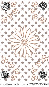 Jelly seamless patterned element in the form of stars and hearts