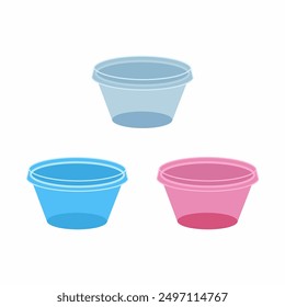 Jelly shot cups with lids vector cartoon illustration isolated on a white background.