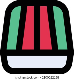 jelly vector illustration isolated on a transparent background. stroke vector icons for concept or web graphics.